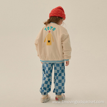 Fashion Quilted Children's Baseball Uniform Jacket